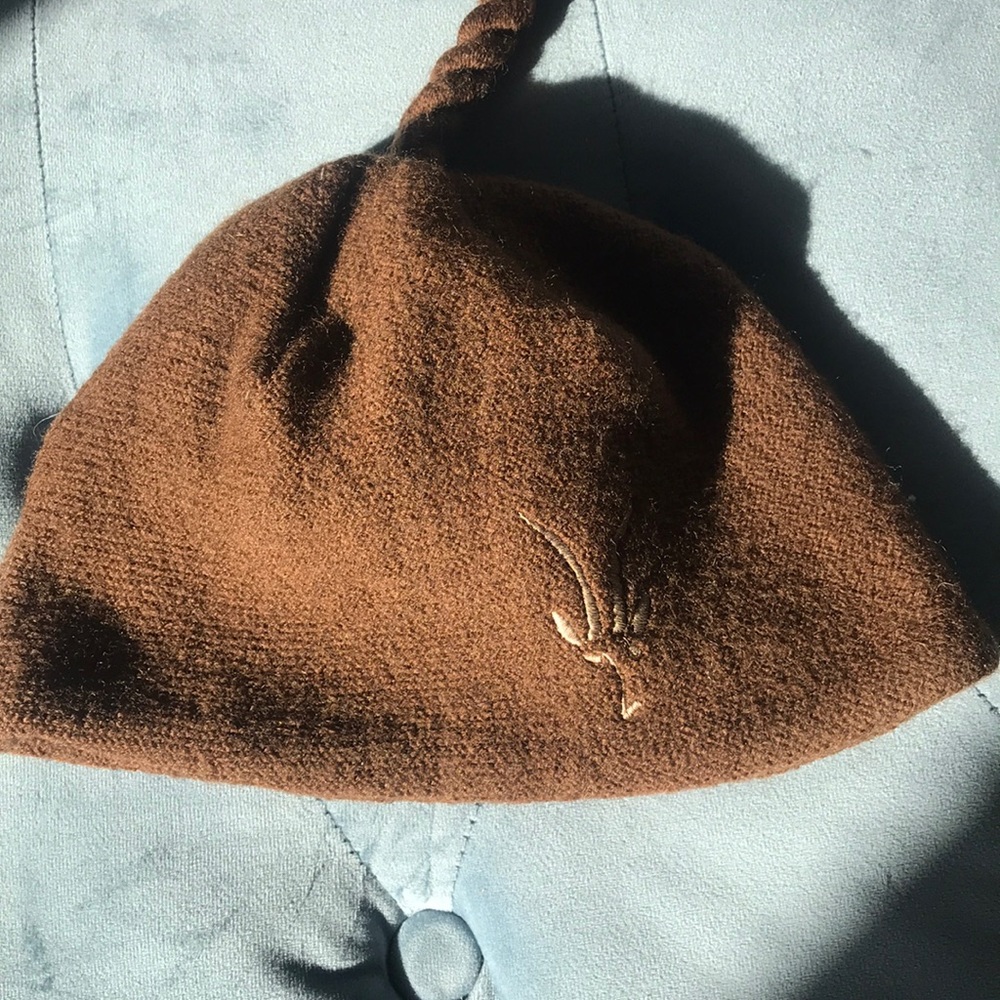 Ibex brown wool hat